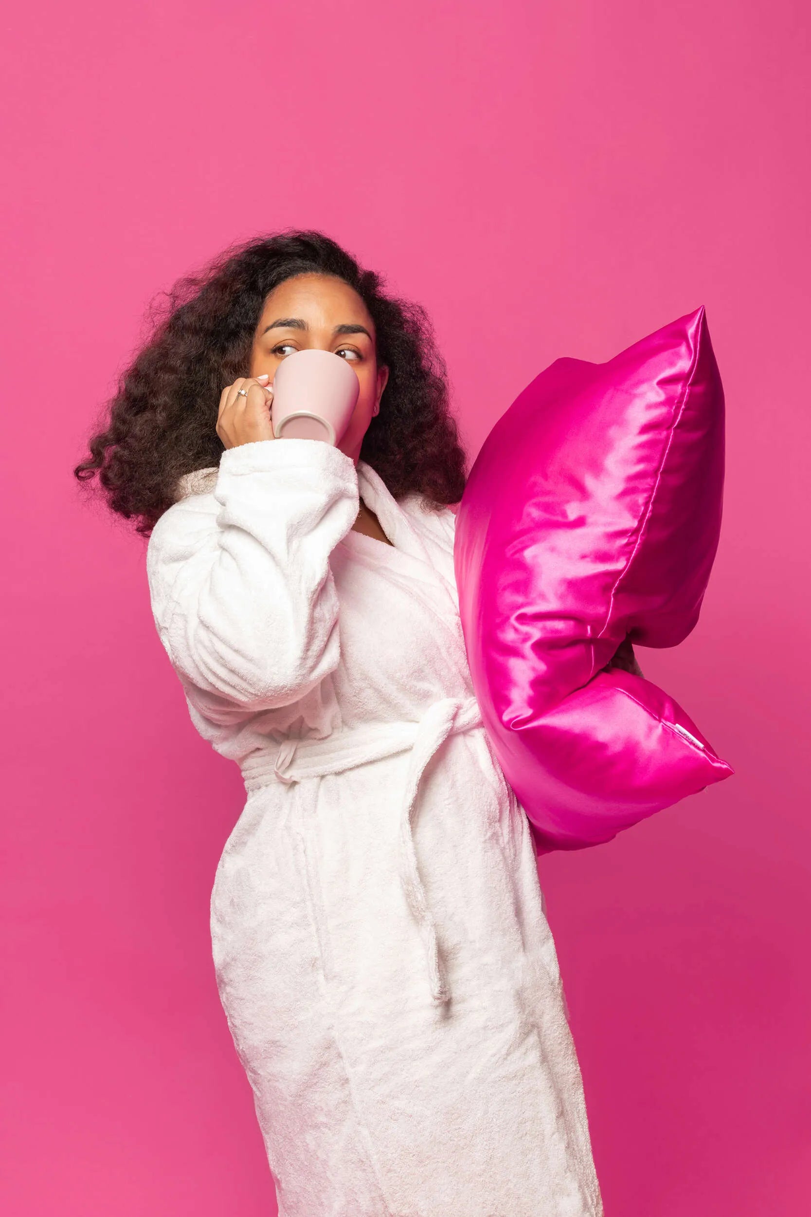 Een satijnen slaapmuts zorgt voor het ultieme comfort