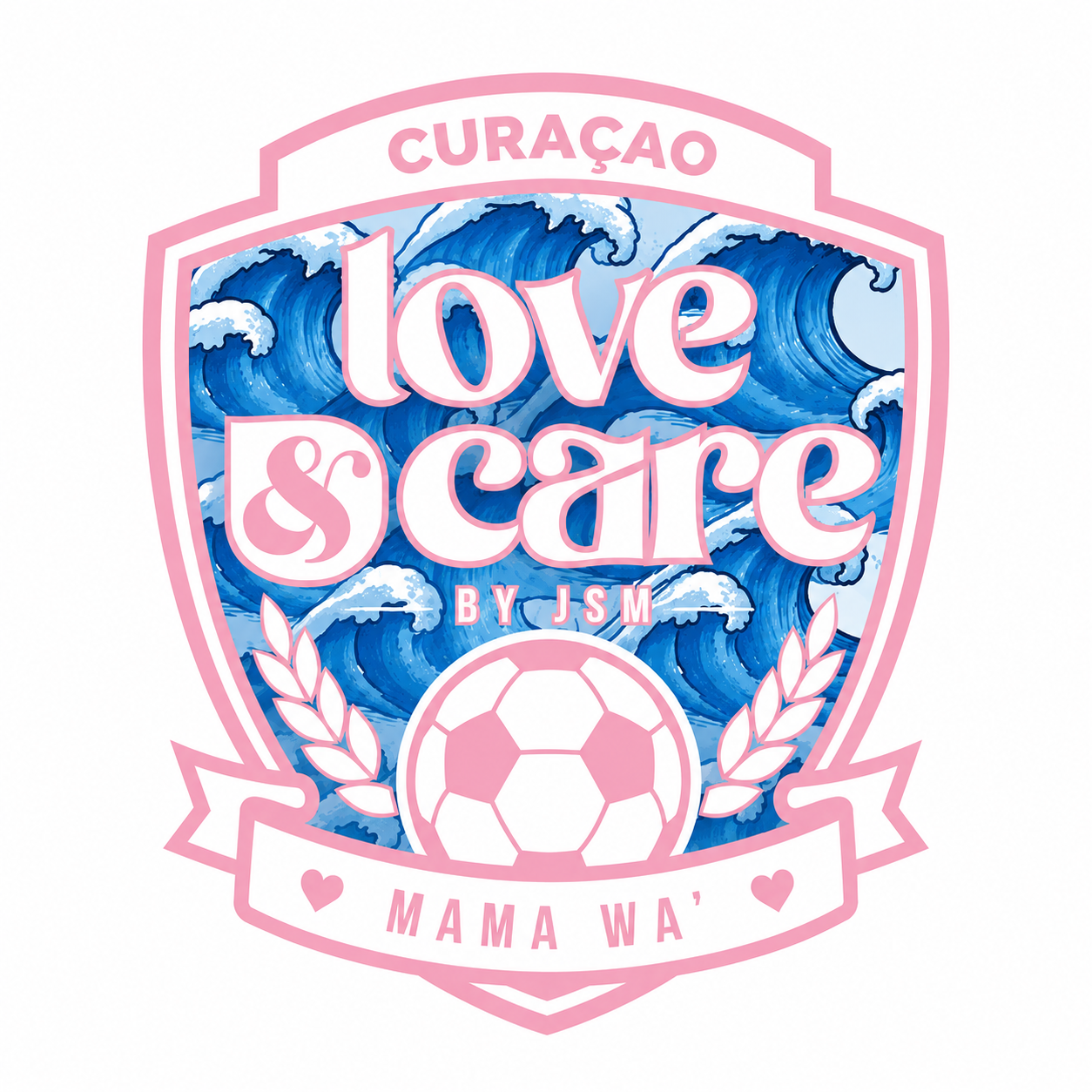 Opstrijkbaar Print – Love & Care x Curaçao
